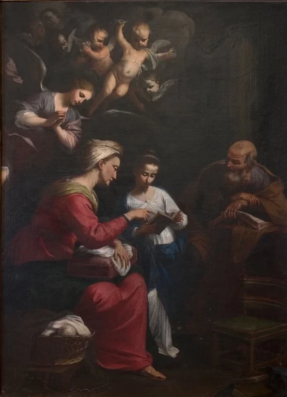Sant'Anna insegna a lggere a Maria